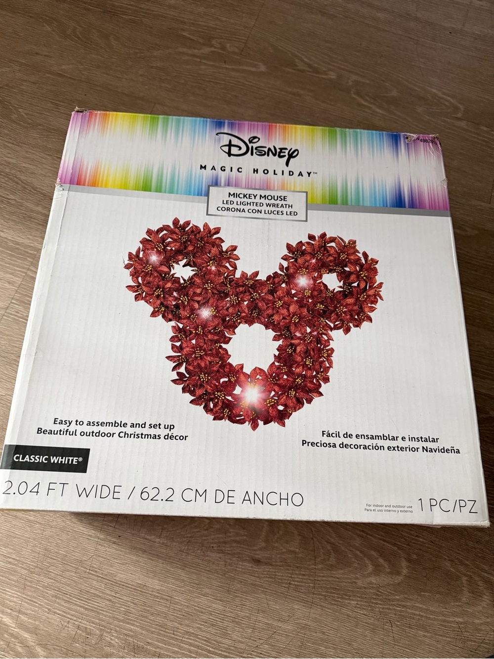 Disney Red Mickey Mouse LED light Wreath